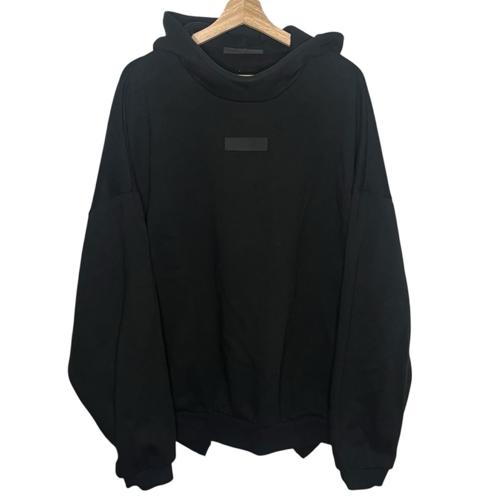 Fear of God Essentials Jet Black Hoodie